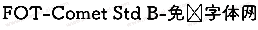 FOT-Comet Std B字体转换